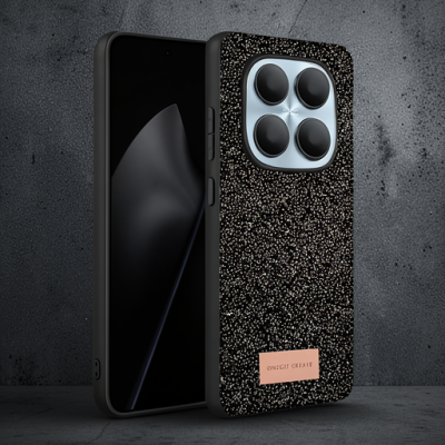 Onegif Xiaomi Redmi Note 15 Pro 5g Bright Simli Kapak - Siyah