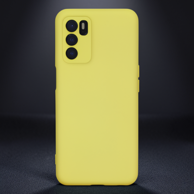 Oppo A16 Kılıf Nano İçi Kadife Silikon - Sarı