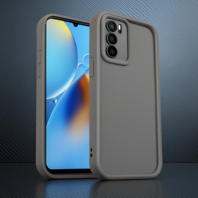 Oppo A16 Kılıf Viera Silikon - Kahverengi