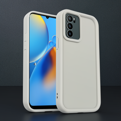 Oppo A16 Kılıf Viera Silikon - Krem