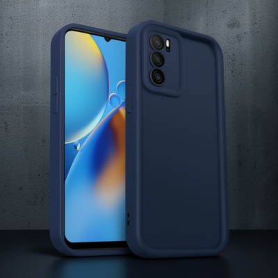 Oppo A16 Kılıf Viera Silikon - Lacivert