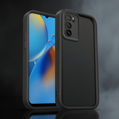 Oppo A16 Kılıf Viera Silikon - Siyah