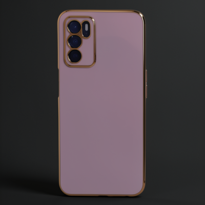 Oppo A16 Kılıf Volet Silikon - Mor