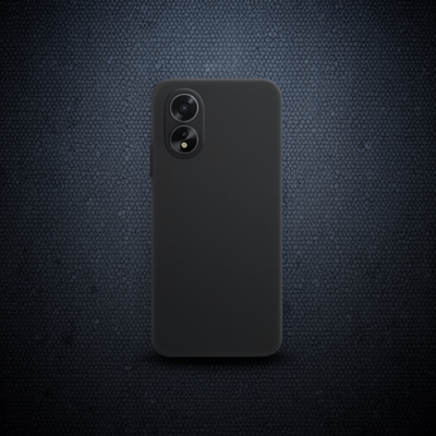 Oppo A38 Kılıf First Silikon - Siyah