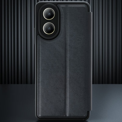 Oppo A38 Kılıf Flip Cover - Siyah