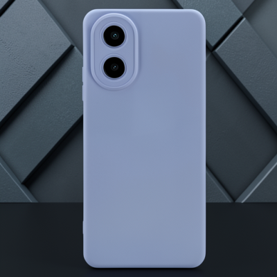 Oppo A38 Kılıf Nano İçi Kadife Silikon - Lila