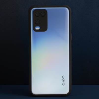 Oppo A54 4g Kılıf Miami Şeffaf Silikon - Siyah