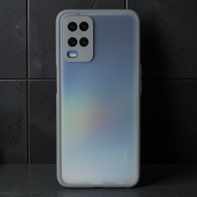 Oppo A54 4g Kılıf Montreal Silikon Kapak - Gri