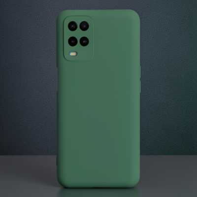 Oppo A54 4g Kılıf Nano İçi Kadife Silikon - Koyu Yeşil