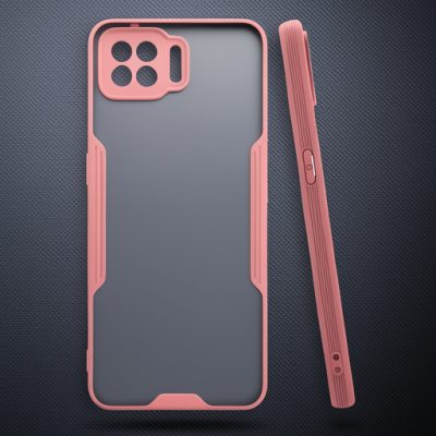 Oppo A73 Kılıf Platin Silikon - Pembe