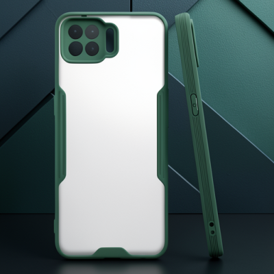 Oppo A73 Kılıf Platin Silikon - Yeşil