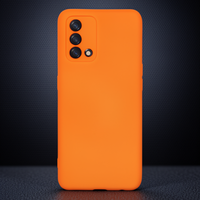 Oppo A74 4g Kılıf Nano İçi Kadife Silikon - Turuncu