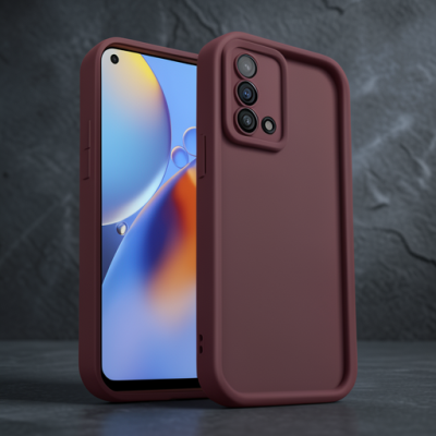 Oppo A74 4g Kılıf Viera Silikon - Bordo