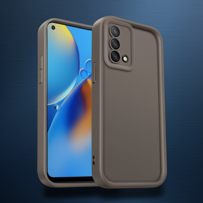 Oppo A74 4g Kılıf Viera Silikon - Kahverengi