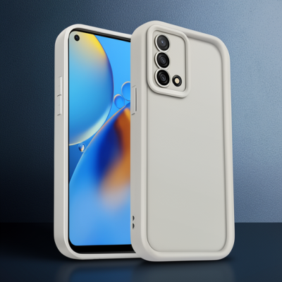 Oppo A74 4g Kılıf Viera Silikon - Krem