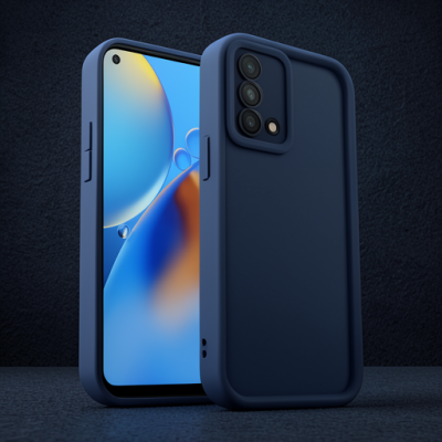 Oppo A74 4g Kılıf Viera Silikon - Lacivert