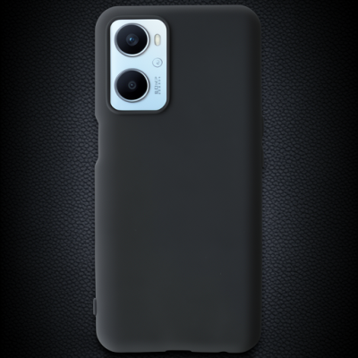 Oppo A96 Kılıf First Silikon - Siyah