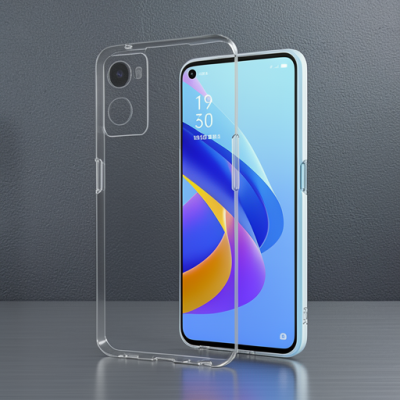 Oppo A96 Kılıf Lüx Şeffaf Silikon