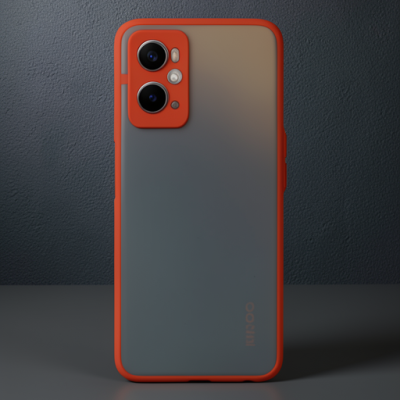 Oppo A96 Kılıf Montreal Silikon Kapak - Kırmızı