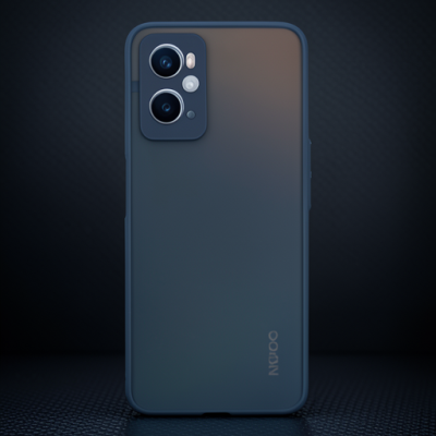 Oppo A96 Kılıf Montreal Silikon Kapak - Lacivert