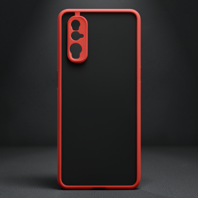 Oppo Find X2 Kılıf Montreal Silikon Kapak - Kırmızı
