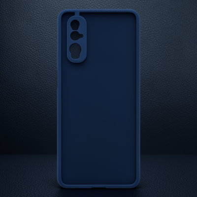 Oppo Find X2 Kılıf Montreal Silikon Kapak - Lacivert