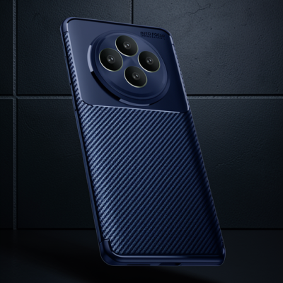 Oppo Reno 11 Fs Kılıf Auto Focus Karbon Kapak - Lacivert
