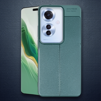 Oppo Reno 11f Kılıf Auto Focus Kapak - Koyu Yeşil