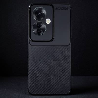Oppo Reno 11f Kılıf Auto Focus Karbon Kapak - Siyah