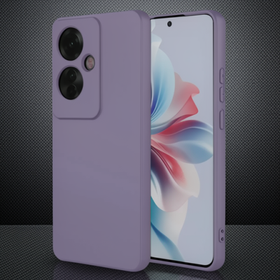 Oppo Reno 11f Kılıf First Silikon - Lila