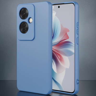 Oppo Reno 11f Kılıf First Silikon - Mavi