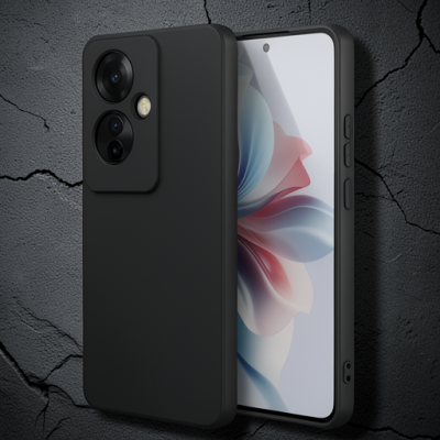 Oppo Reno 11f Kılıf First Silikon - Siyah
