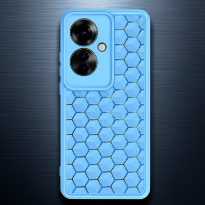 Oppo Reno 11f Kılıf Petek Silikon Kapak - Mavi