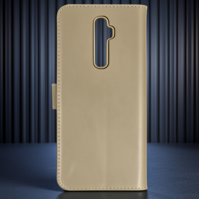 Oppo Reno 2z Kılıf Trend S Plus Kapaklı Kılıf - Gold