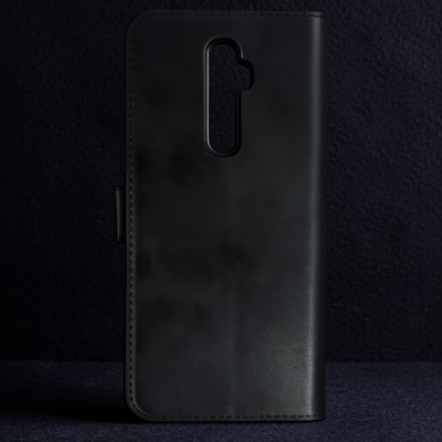 Oppo Reno 2z Kılıf Trend S Plus Kapaklı Kılıf - Siyah
