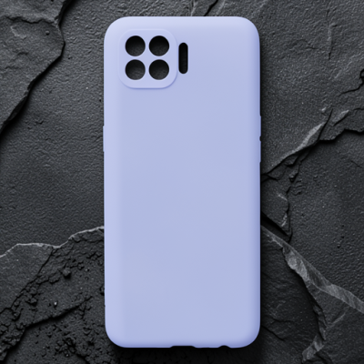 Oppo Reno 4 Lite Kılıf First Silikon - Lila