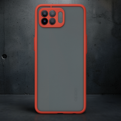 Oppo Reno 4 Lite Kılıf Montreal Silikon Kapak - Kırmızı