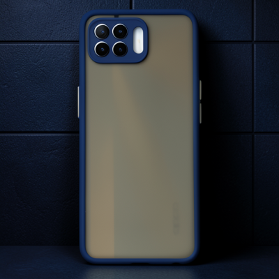 Oppo Reno 4 Lite Kılıf Montreal Silikon Kapak - Lacivert