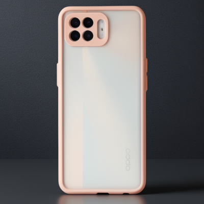 Oppo Reno 4 Lite Kılıf Montreal Silikon Kapak - Pembe