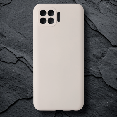Oppo Reno 4 Lite Kılıf Nano İçi Kadife Silikon - Pudra