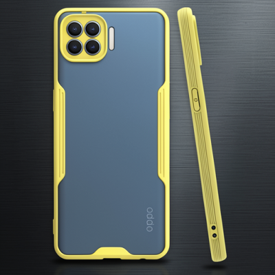 Oppo Reno 4 Lite Kılıf Platin Silikon - Sarı