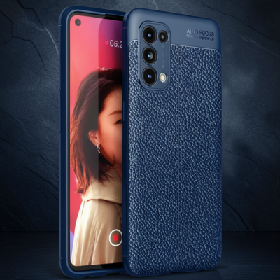 Oppo Reno 5 Kılıf Auto Focus Kapak - Lacivert