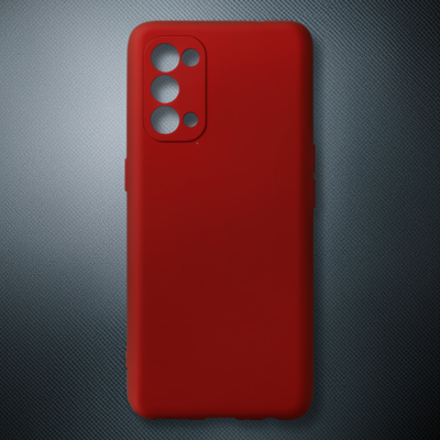Oppo Reno 5 Kılıf First Silikon - Bordo