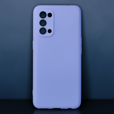 Oppo Reno 5 Kılıf First Silikon - Lila