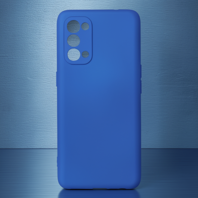 Oppo Reno 5 Kılıf First Silikon - Mavi