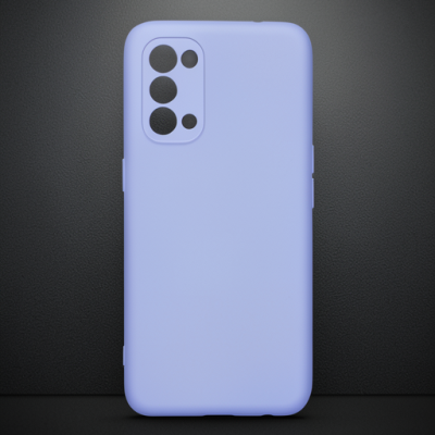 Oppo Reno 5 Kılıf Nano İçi Kadife Silikon - Lila