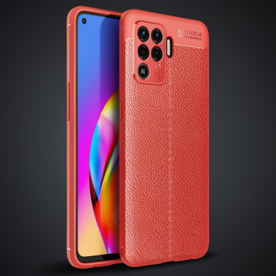 Oppo Reno 5 Lite Kılıf Auto Focus Kapak - Kırmızı
