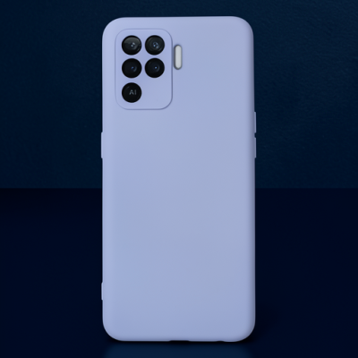Oppo Reno 5 Lite Kılıf Nano İçi Kadife Silikon - Lila