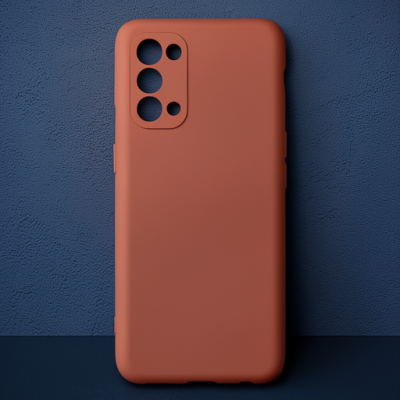 Oppo Reno 5 Pro Kılıf First Silikon - Bordo