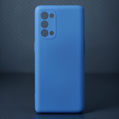 Oppo Reno 5 Pro Kılıf First Silikon - Mavi